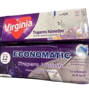 Chile Virginia TRAPERO HUMEDAOS PARA PISO MULTIUSO CON OJAL Pisos Flotantes Porcelanatos Vinilicos Aroma Lavanda Floor Wipes
