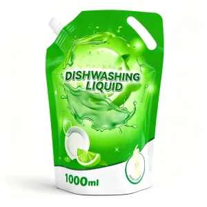 China Factory Customization Plastic Bags Laminated Material Stand up Pouch Washing Detergent Packaging Bags