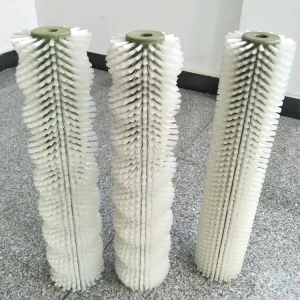 China Manufacturer Potato Carrot Vegetable Fruit Cleaning Washing Cylinder Brushes