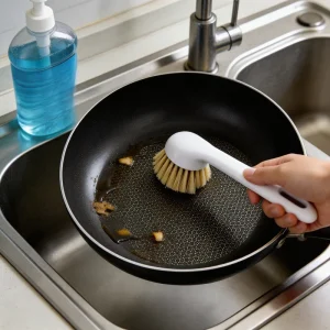 China Supplier’s Detachable Kitchen Cleaning Pot Brush PP SISAL Eco Friendly Durable Dish Brush