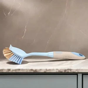 Cleaning Brush Kitchen Cloth Cleaning Brush Eco Friendly TPR Bristle Plastic Long Handle Dish Cleaning Brush for Kitchen
