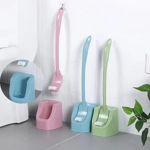 Cleaning Brush with Drain Base Arc Curve Household Toilet Brush