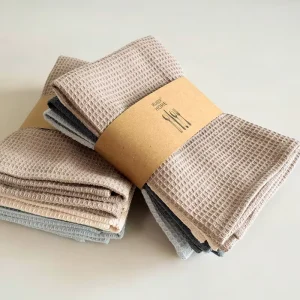 Cleaning Drying Dishes Soft 100% Cotton Waffle Kitchen Hand Towels Dish Cloth Highly Absorbent Tea Towel