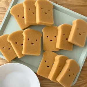 Cleaning Sponge Bread Shaped Non Scratch Foam Dish Washing Sponge Kitchen Cleaning Sponge