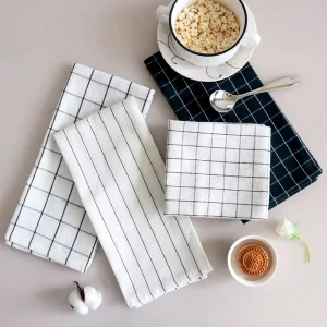 Cloth Napkins in Nordic Style Black Series Photo Background Cloth Home Furnishing Kitchen Gourmet Tea Napkins Kitchen Towels