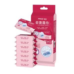 Clothing Stain Removing Wet Wipes Disposable Paper 20 Sheets Portable Individually Wrapped Removing Dirt Oil No Rinsing Wipes