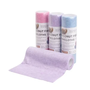 Coconut Square Dishcloth Roll 25*25cm Reusable & Disposable Natural Fiber Kitchen Towel Roll Super Absorbent