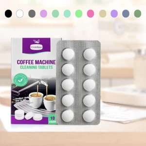 Coffee Machine Cleaner Oil Remover Solid Tablets for Universal Fit All Brands Restore Brewing Efficiency Time Saving