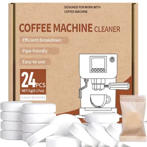 Coffee Machine Cleaner Tablets Descaling & Deep Cleaning for Keurig Nespresso Espresso & Drip Coffee Makers Remove Limescale