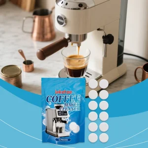 Coffee Machine Cleaning Tablets 12 Tablets Per Box Deep Cleaning to Remove Dirt and Scale for Household Coffee Machine Clean