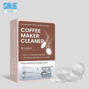 Coffee Machine Descaling Effervescent Tablets Oil Stain Limescale Remover Eco-friendly 36 Count