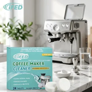 Coffee Pot & Espresso Machine Cleaner Tablets 24 Count Removes Mineral Deposits & Improves Coffee Flavor