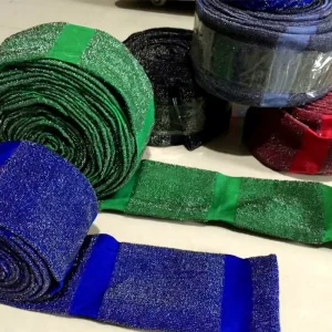 Colorful Dish Cloth Scrubber Sponge Polyester Making Fabric Scouring Pad in Roll