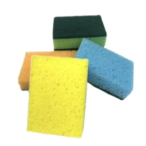 Colorful Kitchen Scourer Sponge Dish Washing Scrub Pad Scourer Sponge