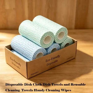 Colorful Multi Purpose Nonwoven Towel Disposable Dish Cloth Water Absorbent Kitchen Cleaning Wipes for Daily Home Use