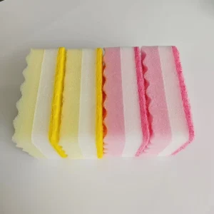 Colorful Small Wave Sponge Scouring Pad For Kitchen Cleaning And Dishwashing Sponge Block For Brushing Pots