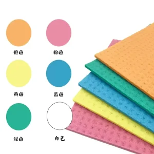 Comfortable Kitchen Sponge Scouring Pads Cellulose Dishes Cleaning Products