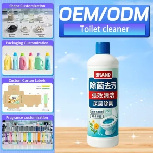 Commercial Floral Scent Liquid Large Barrel Toilet Cleaner Powerful Urine Scale Remover Hotel Use OEM Cleaning Products