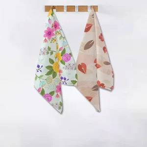 Commercial Kitchen Use Tea Towel Heavy Duty Linen Cotton Fabric Digital Print Eco Friendly Quick Dry Drying Towel