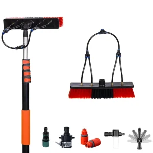 Complete Set of Household Cleaning Tools Supporting OEM 4.8-meter Telescopic 360° Adjustable Replacement Brush Head
