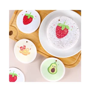 Compressed Natural Cellulose Cleaning Sponge Kitchen Sponges Scouring Pads for Dishes Cleaning