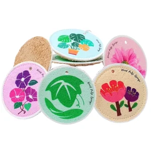 Compressed Wood Pulp Cotton Sponge Cartoon Printed High Absorbent Kitchen Dishwashing Cleaning Tool Bulk Order