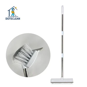 Connected Poles 2 in 1 Dry Broom Bathroom Scrub Cleaning Floor Brush Wiper Connected Cleaning Brush Cleaning Brush