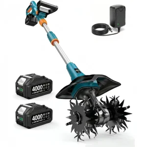Cordless Lithium Battery Handheld Electric Tiller Cultivator for Garden Raised Bed Flower Bed OEM Factory