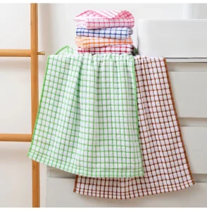 Cotton Kitchen Dish Cloths for Washing Dishes Scrubbing Wash Cloths Dish Towels Sets