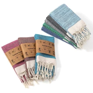 Cotton Turkish Thickened Hand Kitchen Towel Quick-Drying Absorbent Soft Wrap-Around Woven Antimicrobial Eco-Friendly