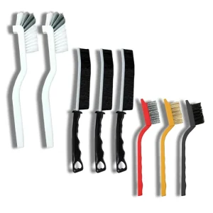 Crevice Cleaning Brush Set Multi Purpose Hard Bristle Brushes for Deep Cleaning Kitchen Bathroom Grout Sink Cup Teapot