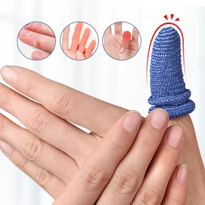 Cross Border Soft Rebound Household Gloves Breathable Anti Dry Cracking Cotton Fixation Tubular Finger Protectors for Writing