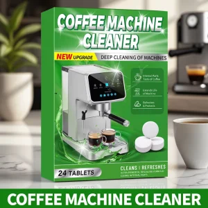 Cross border Coffee Machine Cleaner Effervescent Tablets 24 count for Coffee Stain Tea Scale Remover Filter Maintenance