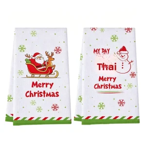Cross border Microfiber Waffle weave Absorbent Kitchen Bathroom Towels Halloween Tree Digital Heat transfer Printed Custom made
