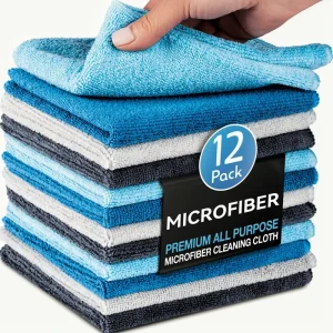 Cross border Square Microfiber Cleaning Cloth Multifunctional Kitchen Wiping Table Dishwashing Scrub Quick Dry Thickened