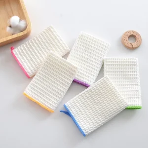 Custom 100% Cotton Striped Kitchen Towels Quick Dry Eco friendly High Water Absorption Reusable