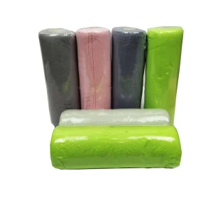 Custom Absorbent Tear Away Microfiber Antimicrobial Towels Rolls for Kitchen Dish Washable Quick Dry Microfiber Cleaning Cloth
