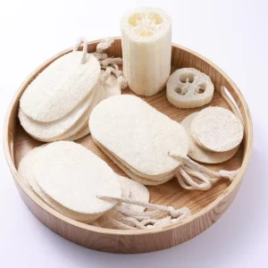 Custom All Natural Loofah Body Scrubber Exfoliating Pads Sponge Material Scouring Pad Loofah Slices for Effective Body Scrubbing