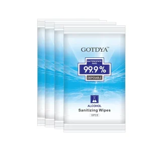 Custom Antibacterial Hand Sanitizing Wipes 50 Pcs Kills 99.9% of Illness Causing Germs for Adults and Kids Cleaning