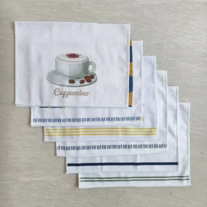 Custom Best Quality Funny Sublimation Digital Printing Flour Sack Kitchen Tea Towels Kitchen Towel