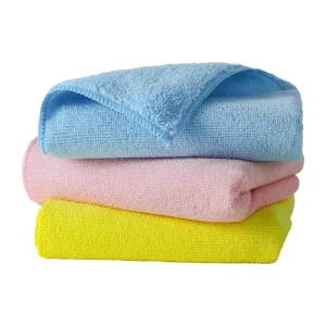 Custom Color 29.5*30 Non Scratch Ultra Fine Fiber Absorbent Towel 400GSM Easy Clean Mop Cloth for for Kitchen Stove Surface