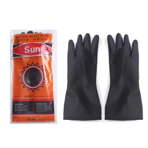 Custom Color Comfortable Kitchen Cleaning Washing Latex Rubber Long Household Gloves