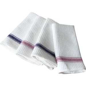 Custom Design Cotton Kitchen Waffle Dish Cloth Eco friendly Table Cleaning Cloth Biodegradable Kitchen Dish Towels