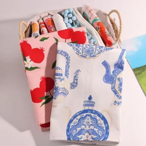 Custom Designed 100% Cotton Dish Towel Digital Printed Kitchen Tea Towels Disposable Compressed Antimicrobial Quick Dry