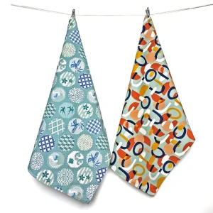 Custom Digital Print Soft Quick Dry Kitchen Flour Sack Dish Towels with Your Design