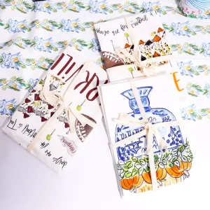 Custom Digital Printed 100% Cotton Napkins Table Place Mat Cotton Linen Kitchen Flour Sack Dish Tea Towel