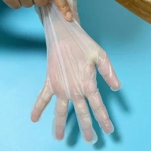 Custom Disposable Eco Friendly Household Clear Waterproof 100% Biodegradable Thick PLA/PBA Glove Compostable Gloves