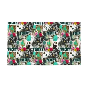 Custom Hand Towel with Cute Animal Cowboy Print for Kitchen Hand and Dish Wash Home Decoration