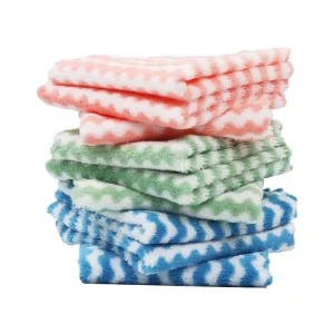 Custom High GSM Microfiber Cleaning Cloth Full Color Printed Table Wipes Kitchen Washcloths for Durable Cleaning