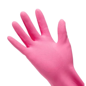 Custom Household Netlike Grip Extra Longer Thicker Latex Gloves Kitchen Cleaning Heavy Duty Comfortable Waterproof Gloves Latex
